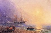 Ivan Aivazovsky Loading Provisions off the Crimean Coast oil painting picture wholesale